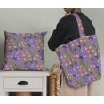 thumbnail image 5 of Soimoi Feuilles de Tissu Poly Georgette & Tissu Imprimé Artistique Floral 1 Yard 52 Inch Wide, 5 of 5