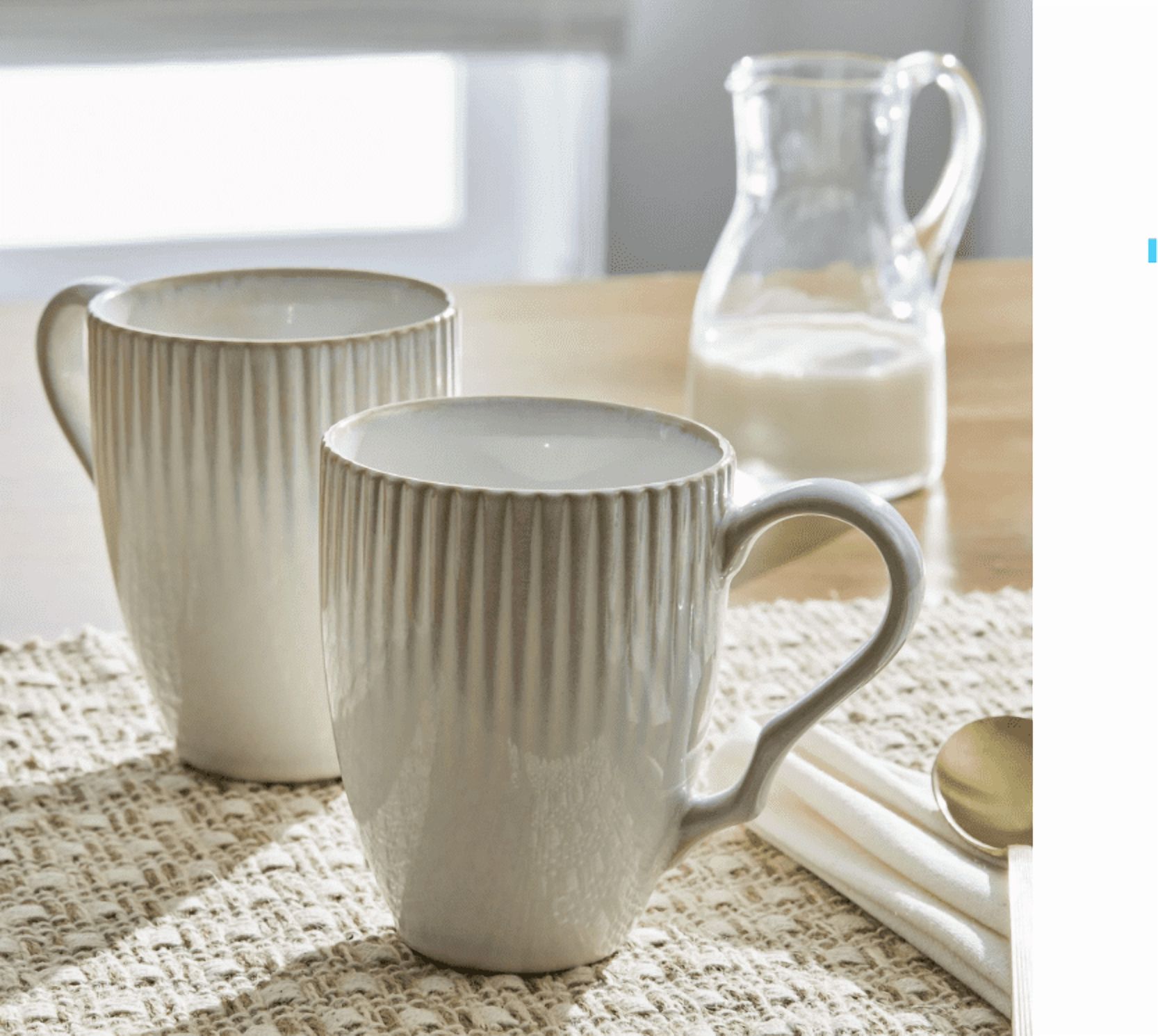 Better Homes & Gardens 13 fl oz Sawyer Cream Ceramic Mug