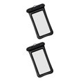 thumbnail image 3 of maskred Waterproof Phone Case Universal Cellphone Dry Bag Protection Accessory Black 2Set, 3 of 6
