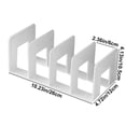 thumbnail image 3 of AHMT Desktop Bookshelf, Tabletop Bookshelf for Office Home Tabletop, Mini Bookshelf,Desktop Shelf,Small Bookcase, Book Organizer for Living Room, Bedroom, Home Office,Kids Room(White), 3 of 6