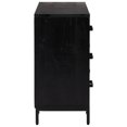 thumbnail image 3 of vidaXL Commode Noir 75x35x70 cm Pin Massif, 3 of 5