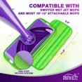 thumbnail image 2 of HOMEXCEL Microfiber Mop Pads Compatible with Swiffer Wet Jet,Reusable Machine Washable Swiffer WetJet Mop Pad Refills,Mop Head Replacements for Multi Surface Wet & Dry Cleaning,Pack of 8, 2 of 7