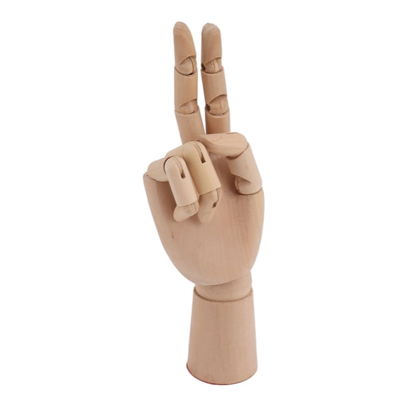 Flexible Wooden Hand Model, Wood Artist Drawing Manikin Moveable Hand Drawing Figure for Sketching, Drawing, Painting, Wood Art Mannequin Hand Home Office Decoration
