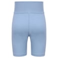 thumbnail image 4 of Doomiva Girls Athletic Swim Shorts Solid Color Shorts Sport Cheer Workout Running Light Blue 150, 4 of 5