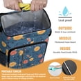 thumbnail image 2 of Small Floral Botanical Pattern Insulated Cooler Backpack, Leakproof Waterproof Lunch Backpack for Spring and Summer Outdoor Activities, 2 of 6