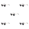 thumbnail image 2 of maskred PVC Heart-Shaped Glasses Non-Slide Silicone Nose Pads And Mulitple Colours For Chic Look Gold Metal black 5Set, 2 of 6