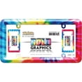 thumbnail image 3 of Cruiser Accessories Bold Graphics Tie Dye License Plate Frame, 3 of 3