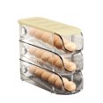 thumbnail image 2 of Stackable Egg Holder, Egg Storage Box for Refrigerator, Auto Rolling Egg Holder with Sealed Materials Stackable Egg Holder for Kitchen Cabinets and Cupboards, 2 of 7