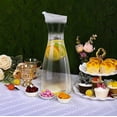 thumbnail image 4 of TIMIFIS Plastics Water Carafe, Kitchen Appliances Plastic Water Carafe with Flip Lid Base Juices Containers Clear Plastic Pitcher for Water Iced Tea Juices Beverage Cold Brew and Bar, 4 of 6