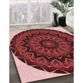 thumbnail image 3 of Ahgly Company Tapis Rectangulaire Lavable en Machine Intérieur Transitionnel Rouge Foncé, 7 Pieds x 10 Pieds, 3 of 7