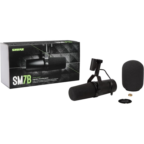 Shure SM7B | Dynamic Vocal/Podcast XLR Microphone - Black - Walmart.ca