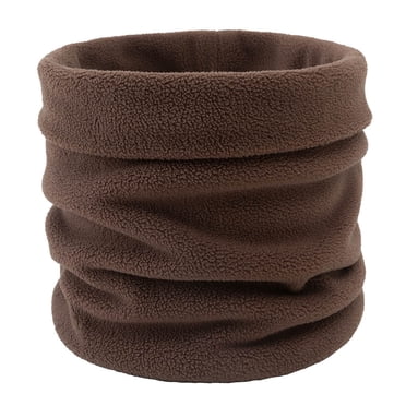 Fleece Neck Warmer Unisex Solid Color Neck Warmer Fleece Knitted Scarves Warmer Fashion Scarf