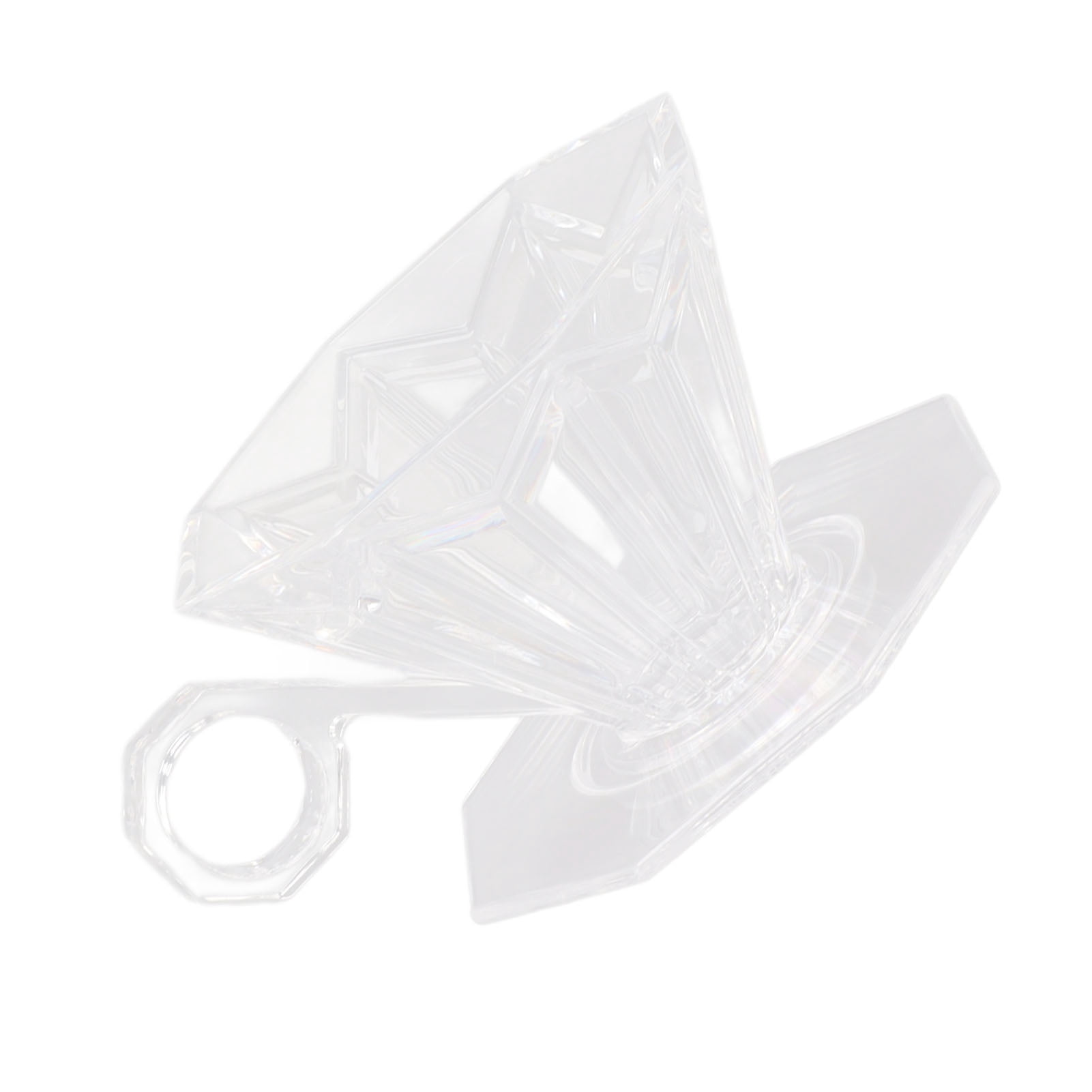 Filtre à Café Cône, Résine pour Café Verseur Stable pour Bureau Transparent, Beige