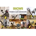 thumbnail image 4 of Pooboo 4in1 Folding Exercise Bike 8 Levels  Magnetic Resistance Indoor Workout Stationary Bike, 4 of 17