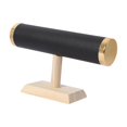thumbnail image 1 of Xuanheng Jewelry Bracelet Display Stand, T Bar Bangle Holder, Bracelet Storage Rack StyleA-Black PU, 1 of 8