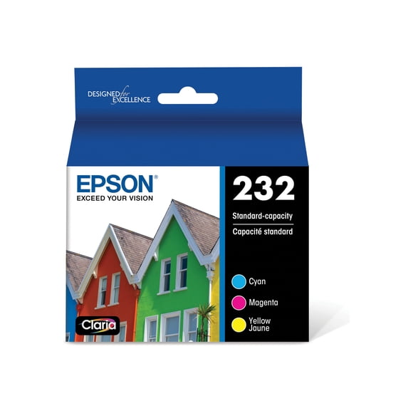 Cartouches d’encre Epson T232 – Capacité standard – Cyan/Magenta/Jaune