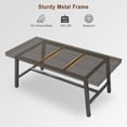 thumbnail image 2 of Yiwa Industrial Style Dining Table, 70.87" Wood & Metal Table, Seats 6-8, Sturdy Gray Table for Kitchen, Dining Room, 2 of 5