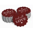 thumbnail image 2 of Inkdotpot Real Silver Foil Made With Love Text Tags Favor Hang Paper Tags 100 Pieces, 2 of 6