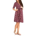 thumbnail image 2 of SUNSIOM Robe de Maternité pour Femmes Décontractée à Col en V à Pois/fleurie à Manches Mi-Longues Robe pour Grossesse Vêtements Séance Photo, 2 of 5