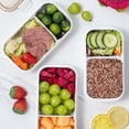 thumbnail image 3 of RKSTN Bento Boîte Réfrigérateur Compartiment Scellé Boîte de Conservation des Fruits Transparente avec Couvercle Boîte à Lunch Chauffée au Micro-Ondes Boîte à Lunch Bento, 3 of 5