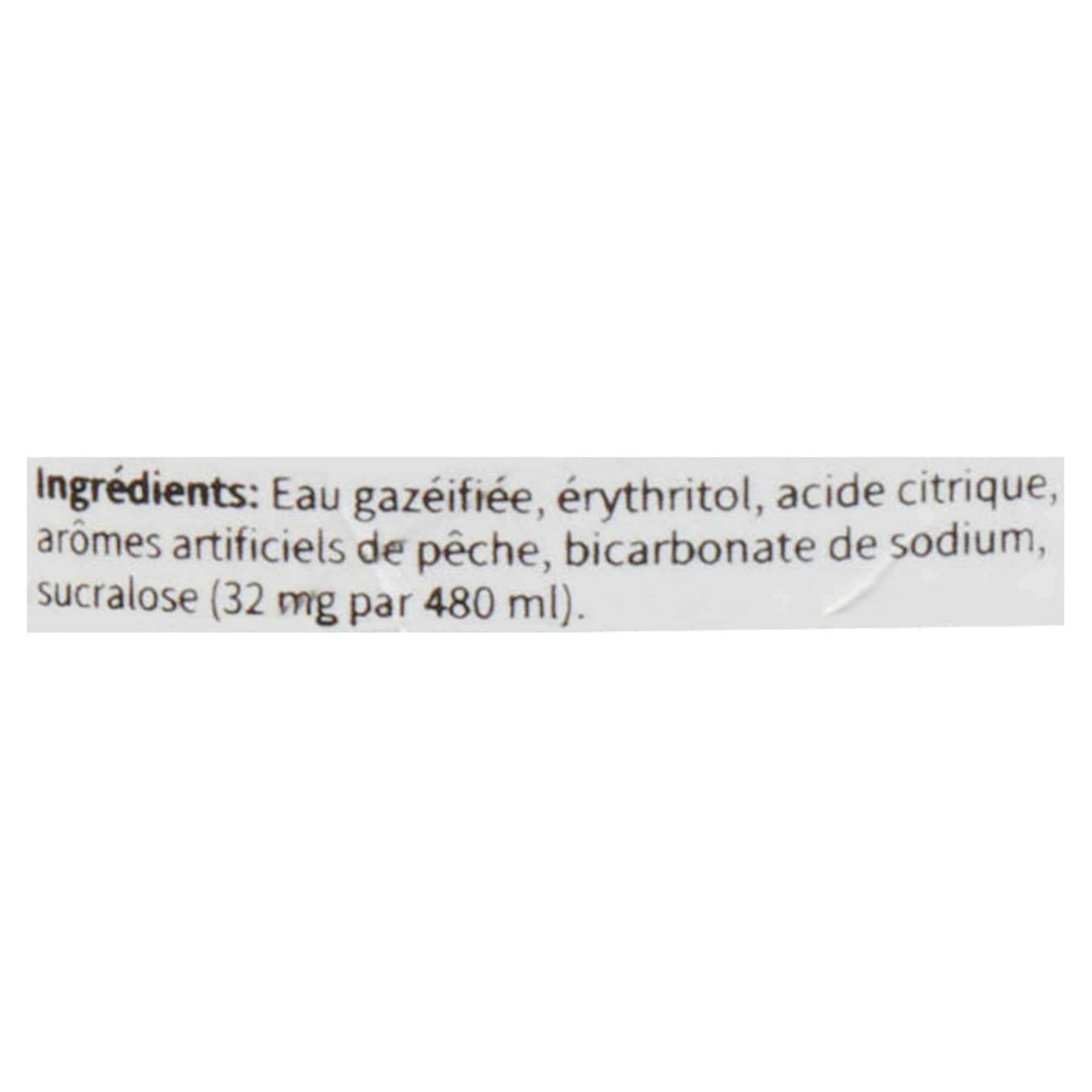 Eau Pétillante à Saveur de Pêche Blanche
