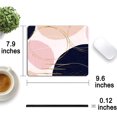 thumbnail image 2 of Modern Simple Designs Mouse Pad Pink Blue Gold Gaming Mousepad Non Slip Rubber Square Small Mouse Pads for Wireless Mouse Laptop Computer Mouse Mat Women Girly Office Desk Decor Accessories, 2 of 5
