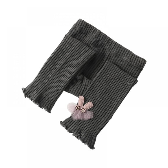 Baby Toddler Girls Footless Leggings Pants Tights with Cute Bow Cotton Knit Pantyhose for Newborn Infant