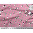 thumbnail image 3 of Soimoi polyester Crepe Fabric Dot & Penguin Ocean Print Sewing Fabric Yard 42 Inch Wide, 3 of 3