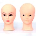 thumbnail image 2 of Visland Professional Female Mannequin Head for Makeup Practice Bald Manikin Head with Good Display Effect for Makeup Training Eyelash Extensions And Wig Display, 2 of 7