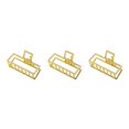 thumbnail image 4 of maskred Fashion Claw Clips Large Simple Style Handy Simple Style Sturdy Exquisite Accessories Barrettes for Women Gold/Rectangle 3Set, 4 of 6