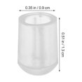 thumbnail image 2 of Raindrops 100Pcs PVC Protective End Caps for Hanger Hooks Transparent Sleeves for Wire Hook Safety, 2 of 7