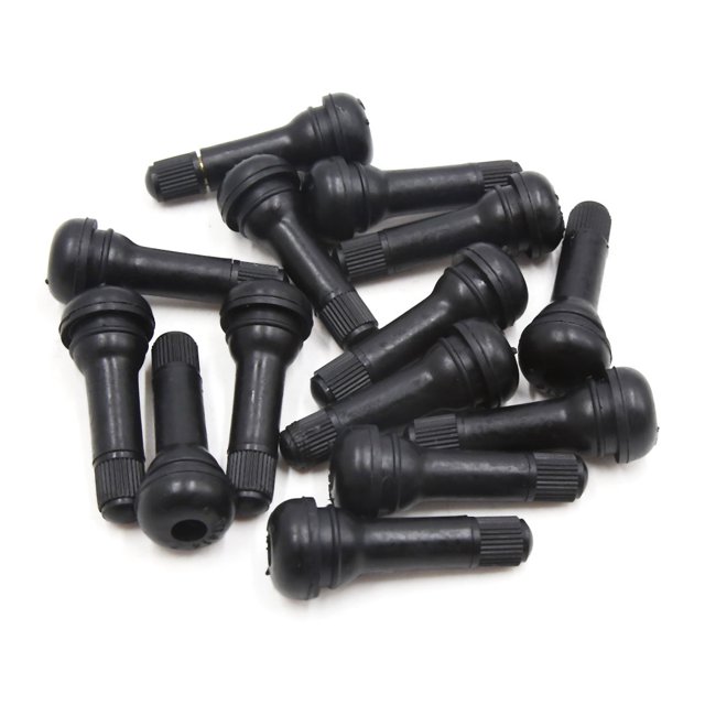 Unique Bargains 14pcs Copper Wheel Rim Tubeless Vacuum Tire Valve Stem with Dust Cap for Car Auto