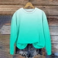 thumbnail image 4 of Yanlir Chandail Molletonné Surdimensionné pour Filles, Mode Enfants, Printemps Automne, Chandails Molletonnés, Col Rond, Manches Longues, Chandail Décontracté Ample, Hauts, 1-12 Ans (Vert, 1 An), 4 of 6
