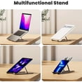 thumbnail image 4 of SNNROO Ultra-Stable Foldable Laptop Stand - Adjustable Height  Ergonomic Design  Aluminum Construction  Compatible with 10-15.6 Inches Laptops  MacBook Air Pro  Xiaomi Accessories  Portab, 4 of 6