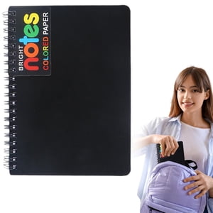ZTTD Spiral Cahier, 5x7 Cahiers de notes de pouce - Livres de notes du Collège filaire, papier doublé couleur néon brillant, carnets de notes perforés - Couverture Poly durable, Cahier de Journaux