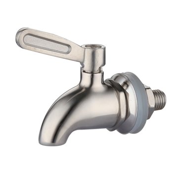 Aqestyerly Robinet à Bec en Acier Inoxydable de Remplacement pour Tonneau à Vin Distributeur d'Eau de Boisson Pièce de Remplacement de Robinet Durable Antirouille HWRETIE