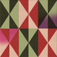 thumbnail image 1 of Ahgly Tapis d'Intérieur Lavable en Machine Carré Rouge Tomate, 6 Pieds Carré, 1 of 7