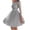 Grey, variant on Gspmoly Summer Dresses, Ladies' Sparkling Long Sleeved Dress High Waisted Evening Gown Cocktail Party Fashionable Dress Wedding Dresses for Women Clearance