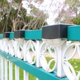 thumbnail image 3 of FRCOLOR Step Light 4pcs LED Solar Step Lights Multifunctional Lamps for Landscape Courtyard Garden Guardrail (Black, Warm Light),3.31"X2.2"X2.13", 3 of 5