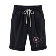 thumbnail image 1 of Plebaso Womens Casual Shorts Knee Length Rull up Printed Shorts Straight Summer Short Pants with Pockets, 1 of 3