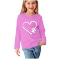 thumbnail image 2 of RXIRUCGD Chemises à Manches Longues pour Filles, Col Rond Mignon, Blouses Décontractées Élégantes (Rose, Taille : 3 Ans), 2 of 5