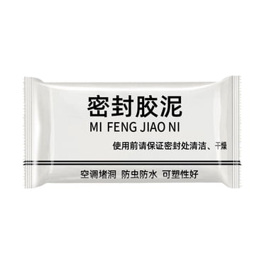 Pâte de Scellage Réutilisable - Argile Adhésive Blanche 20 g pour Tuyaux, Évents de Climatiseur et Fissures, Résistante au Feu, Aucun Outil Requis