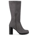 thumbnail image 3 of Unique Bargains Women's Mid-calf Block Heel Boots, 3 of 7