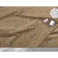thumbnail image 3 of Soimoi Brown Poly Georgette Fabric Infographics Education Theme Print Fabric by Yard 52 Inch Wide, 3 of 3