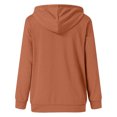 thumbnail image 5 of Yuyuzo Womens Hoodies Drawstring Button Collar Pullover Tops Casual Long Sleeve Fall Sweatshirts, 5 of 5