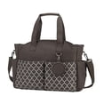 thumbnail image 2 of HILABEE Diaper Bag Tote Multi Outer Pockets Lightweight Waterproof Baby Changing Bag Brown, 2 of 9