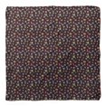 thumbnail image 4 of Bimba Brown Colorful Alphabets Text Pure Silk Printed Head Bandanas Summer Neck Wrap Scarf 40 x 80 Inches, 4 of 6