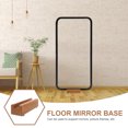 thumbnail image 3 of SHINYPASING Floor Mirror Stand Support for Large Mirror 1Pcs in Brown Teak Wood, 3 of 6