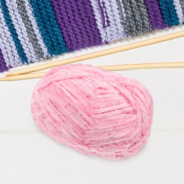 CTIRCHIU Pink Wool Yarn for Knitting Soft Supple Wool Yarn for Crochet DIY Crafting and Decoration