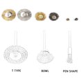 thumbnail image 4 of 42Pcs/Set Brass Copper Steel Wire Brush Polishing Wheels For Rotary Tools, 4 of 9